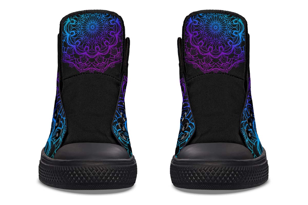 Printed Couple High-top Canvas Shoes