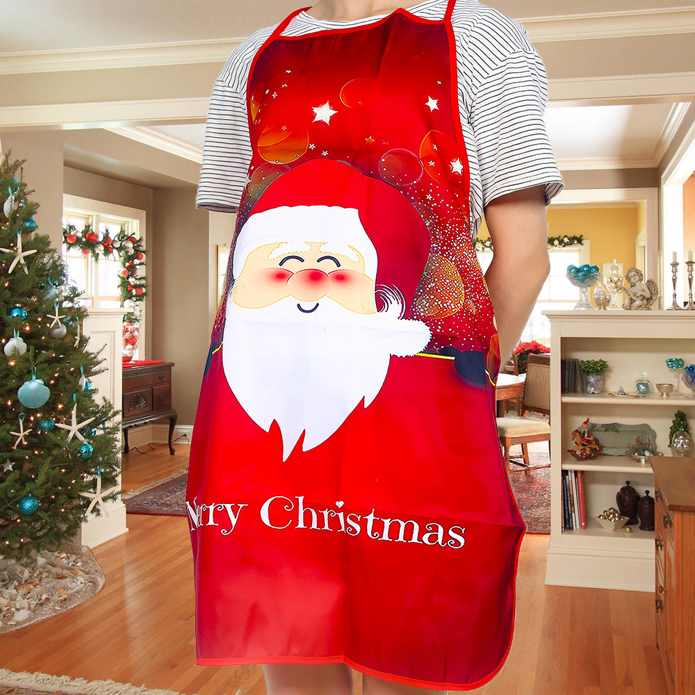 Title 5, Fashionable Fabric Printed Snowman Christmas Apron