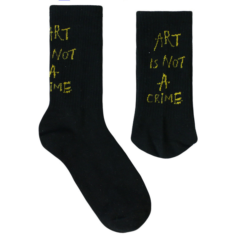 Simple Casual Ladies Letter Print Socks