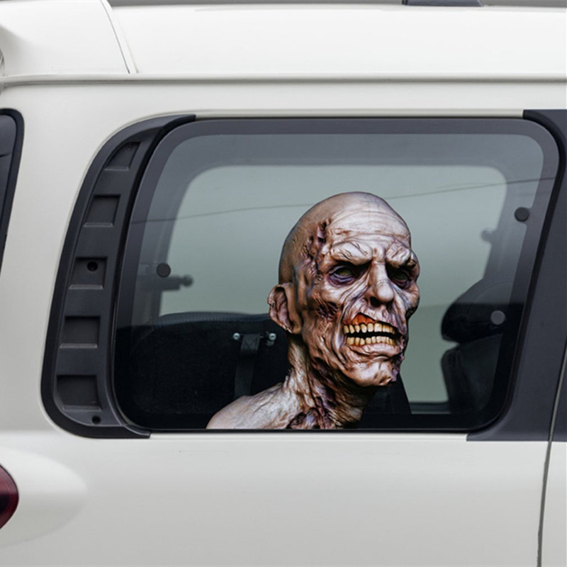 Scary Halloween Zombie Car Window 3D Sticker (Horror avatar)
