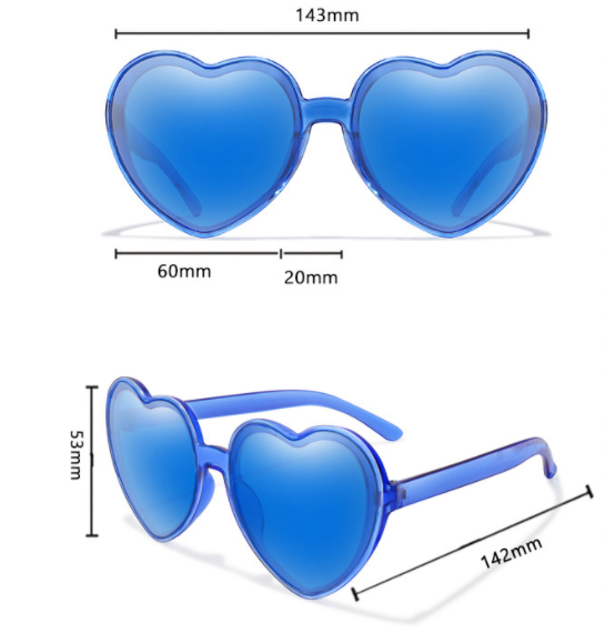 Title 1, Gafas de sol de amor recubiertas de colores de ...