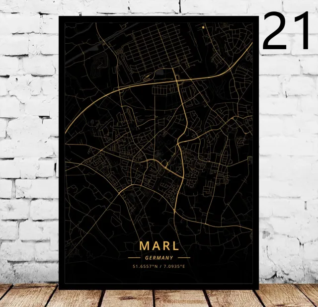 German City Poster Home Decor Art Canvas Painting 21Style - Shop at LoveMi