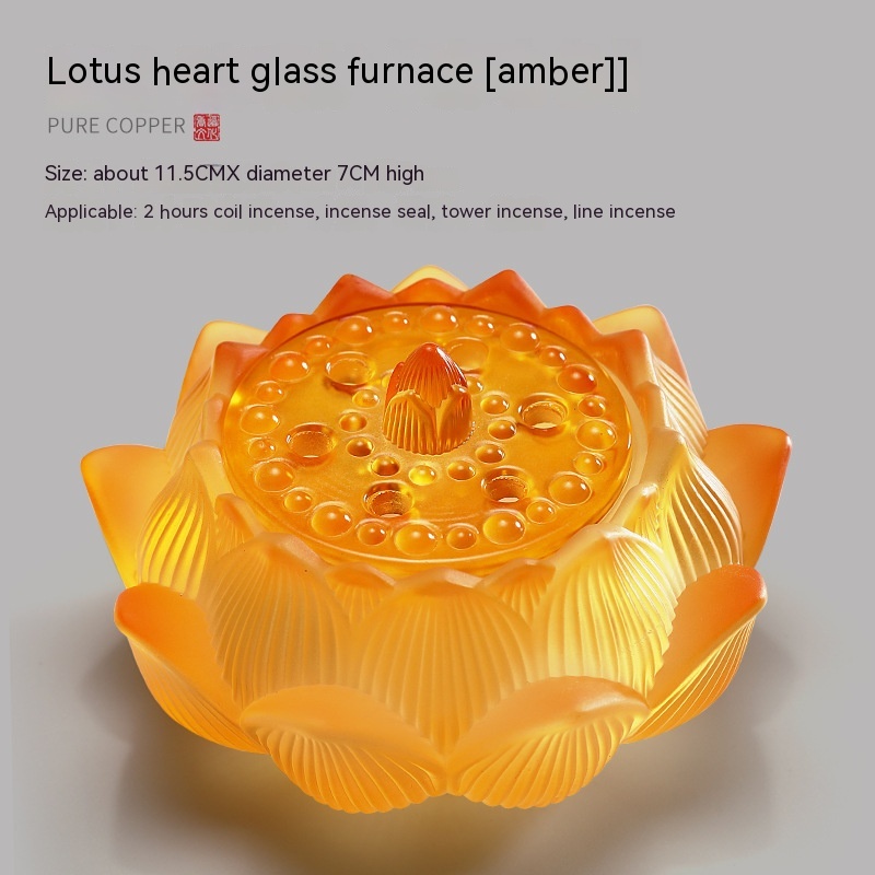 Glass Lotus Amber