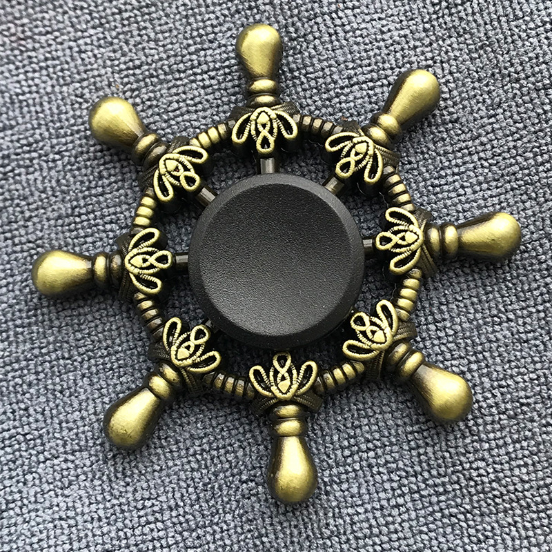 Bronze Metal Fingers Fingertip Spinning Top (GT14)