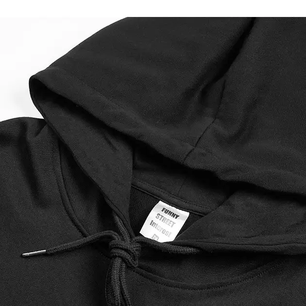 Pixel Print Graphic Hooded Sweatshirt for Men