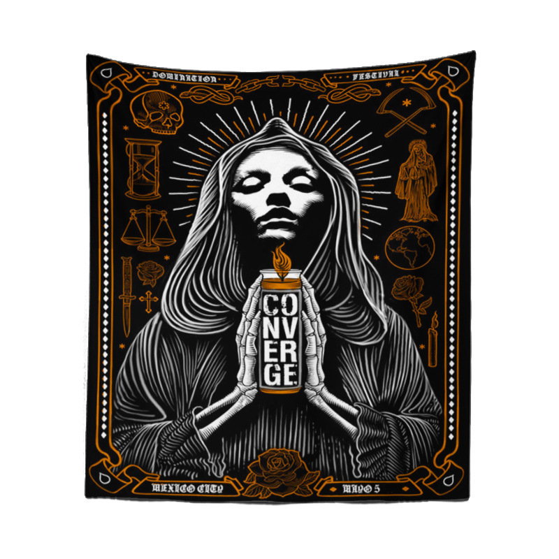 Skull Tapestry Wall Hanging, picture 3 of 9