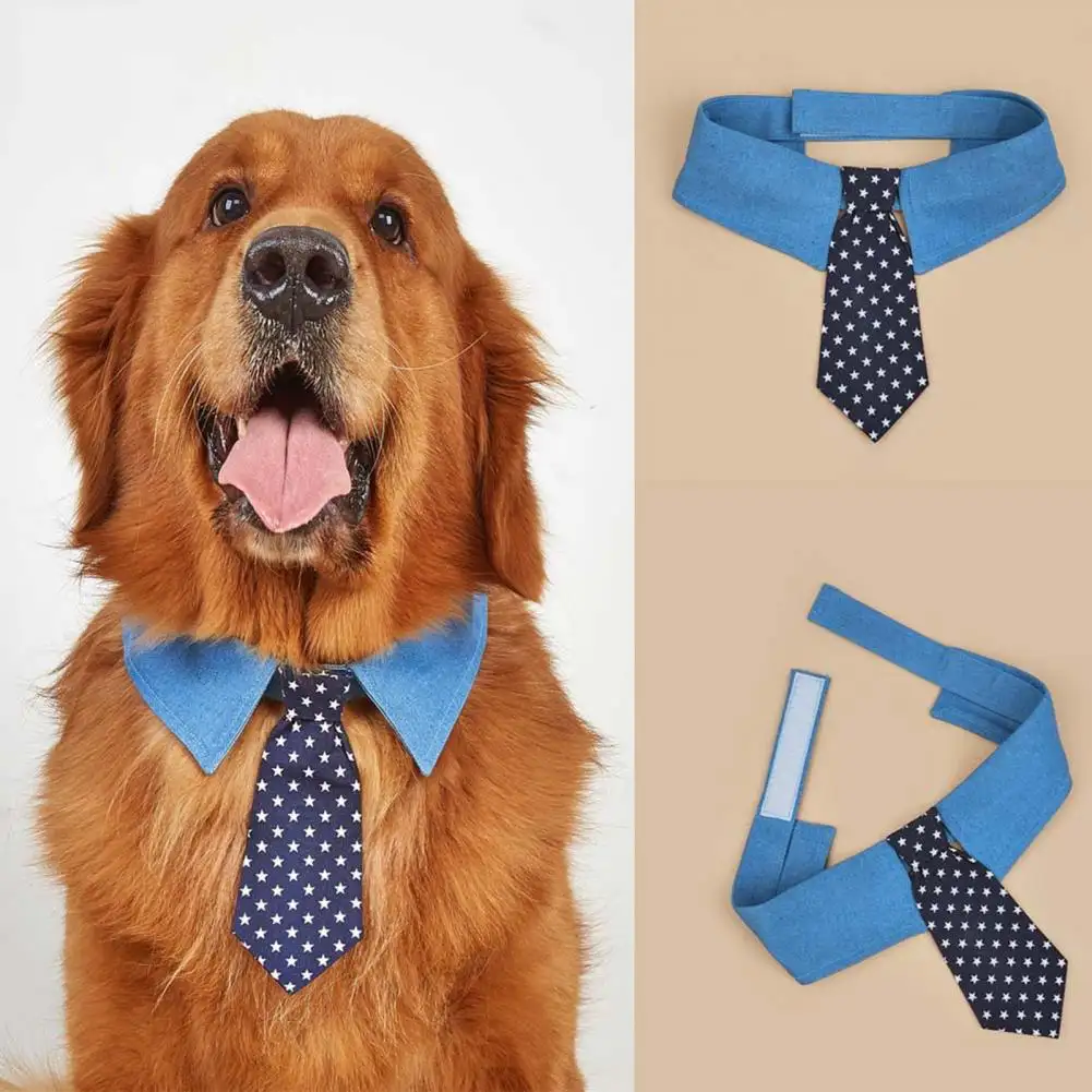 Durable Pet Collar Adjustable Denim
