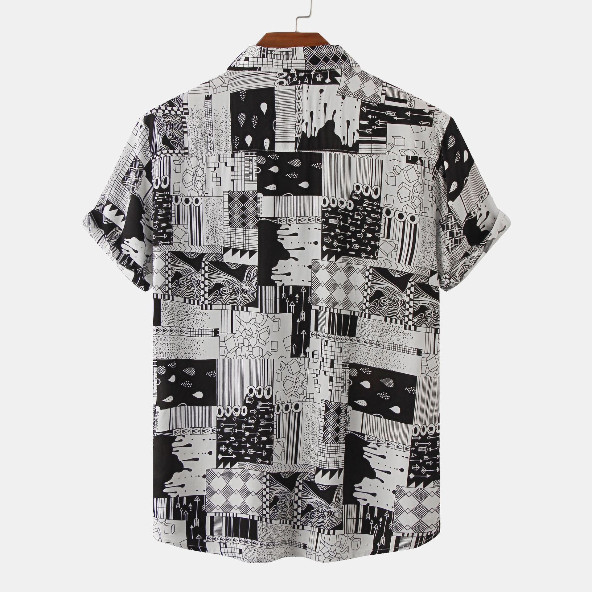 Title 9, Camisa Casual Holgada Floral Manga Corta para H...