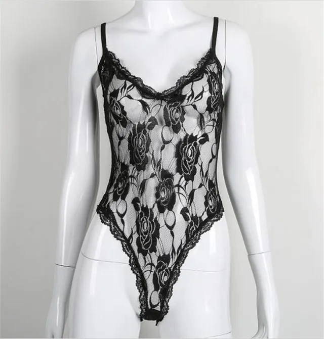 Women's Simple Hollow Polyester Swimsuit Black - Shop at LoveMi