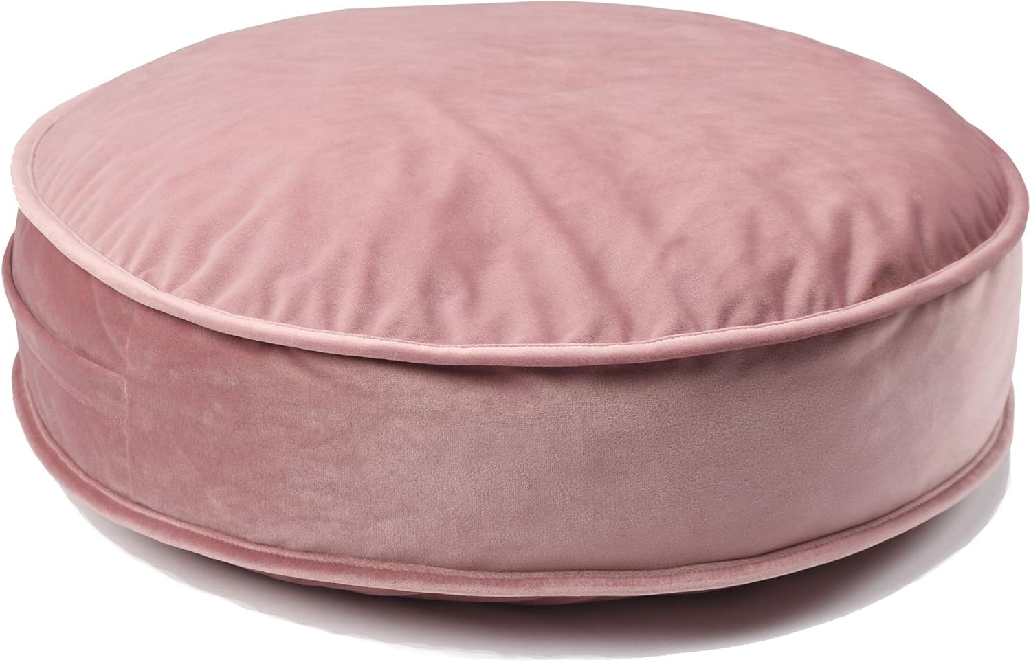 Velvet Floor Pillow Cover, 19.7 Inch Round Plush Cushion Case For Pouf, Yoga, Meditation And Reading Room Decor