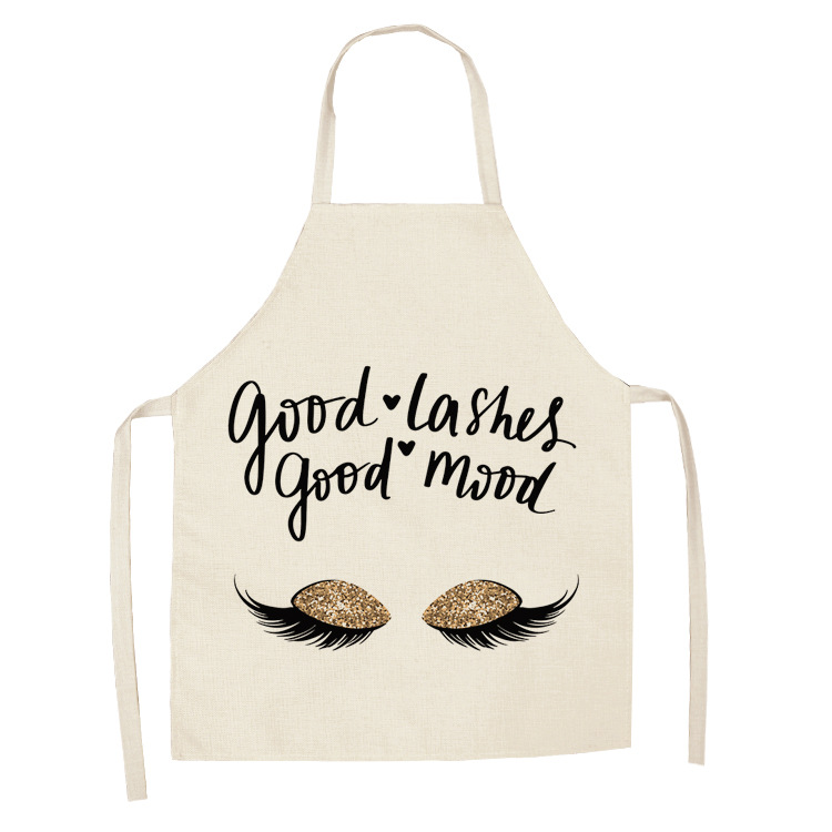 Title 4, Cotton Hemp Sleeveless Apron European And Ameri...