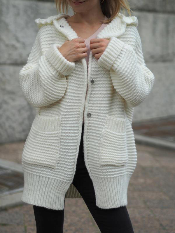 Women's Knitted Cardigan Jacket Mid-length