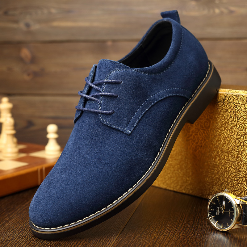 Title 4, British frosted casual leather shoes