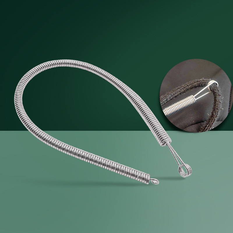 Flexible Spring Wire Threading Tool - Heavy Duty Elastic Cord & Drawstring Threader For Pants, Skirts, Hoodies & Shoe Laces 7