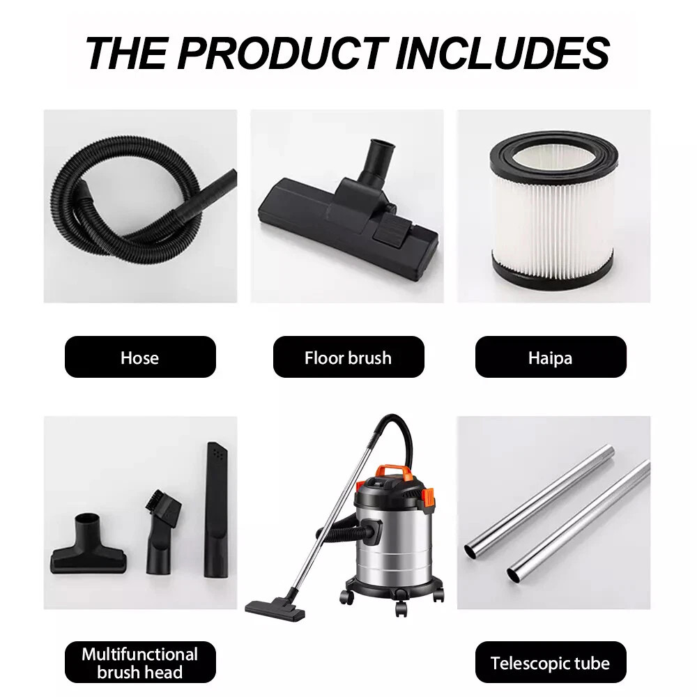 2000W Vacuum Cleaner Wet And Dry Bagless 20L Cylinder Powerful Compact Cleaning — image 12