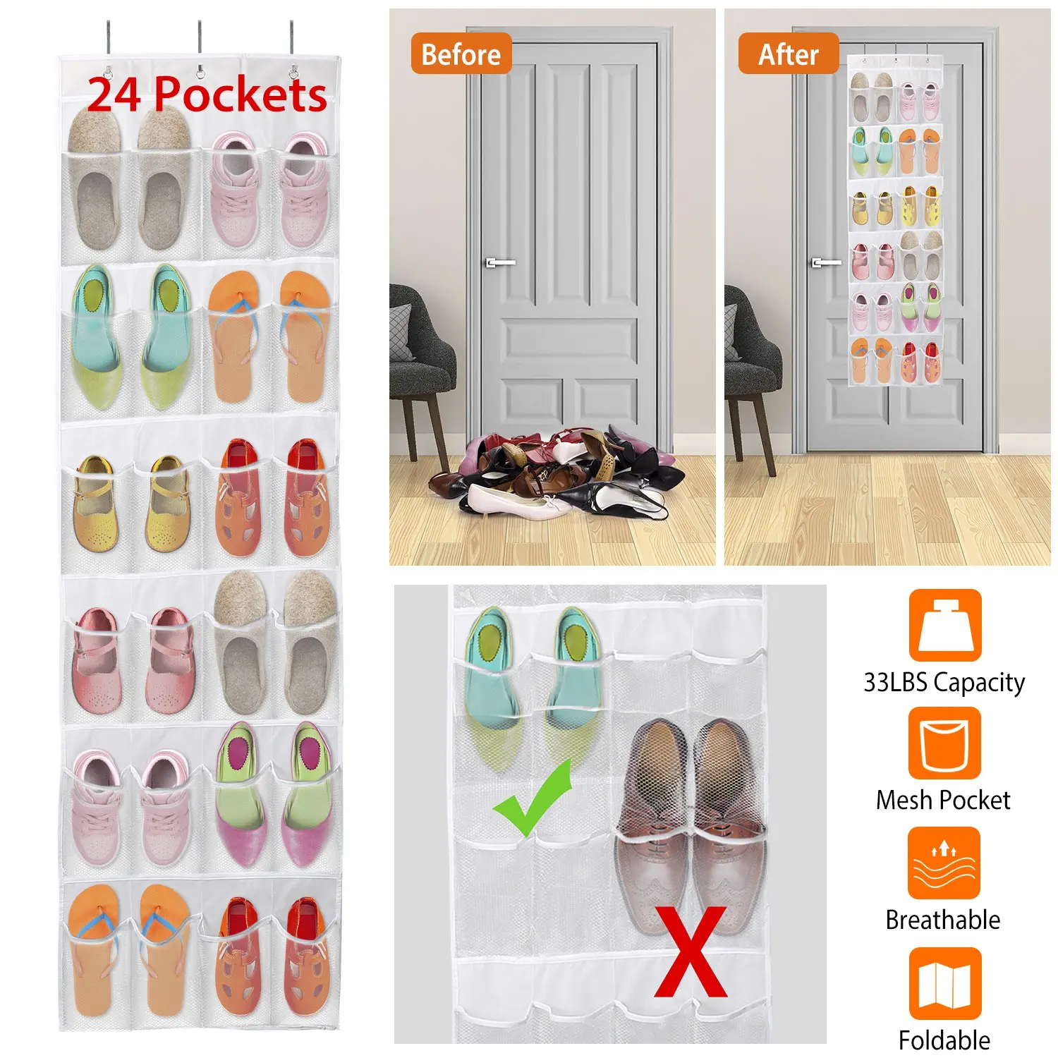 Over The Door Shoes Bag