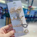 Pearl Rhinestone 4Pcs
