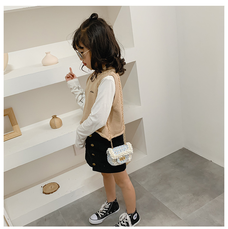 Title 4, Childrens Diamond Lattice Chain Crossbody Bag,...