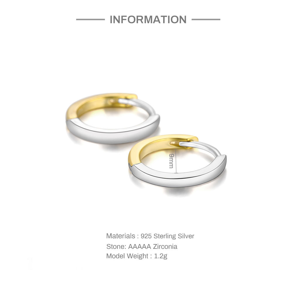 Title 1, S925 Sterling Silver Color Matching Round U-sha...