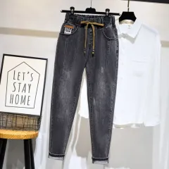 Women's Spring And Autumn Skinny Jeans - Grey - View 1
