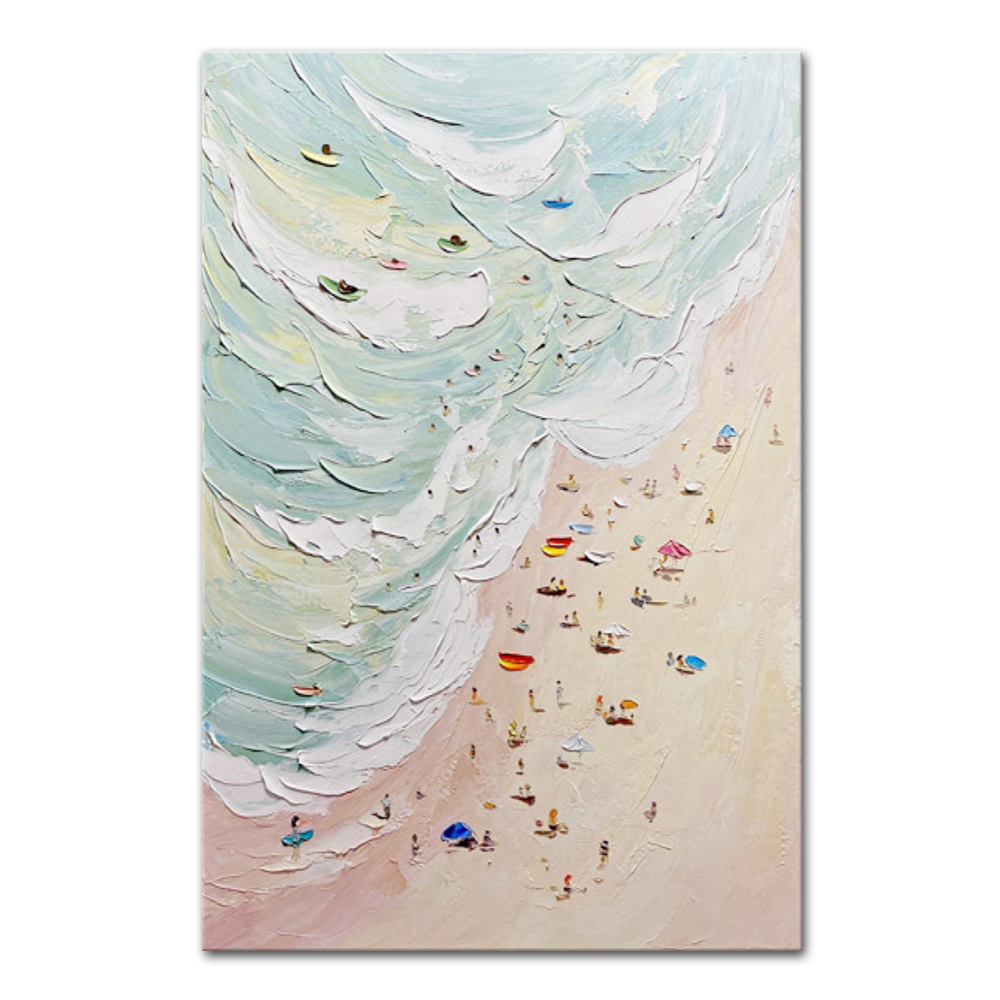 Beach Oil Canvas Wall Art, picture 5 of 12