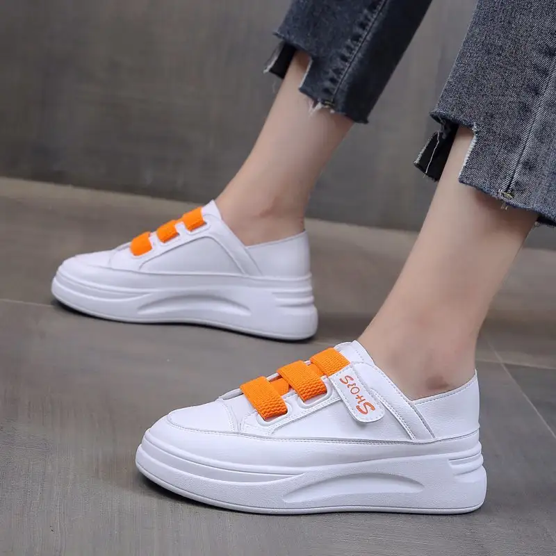 Inner Heightening Shoes Women's Mesh Breathable Lazy Platform Thick Bottom Shoes