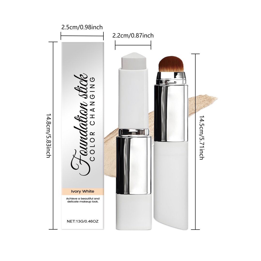 Two In One Color Changing Foundation Make- Up Stick Ivory White 13g1box