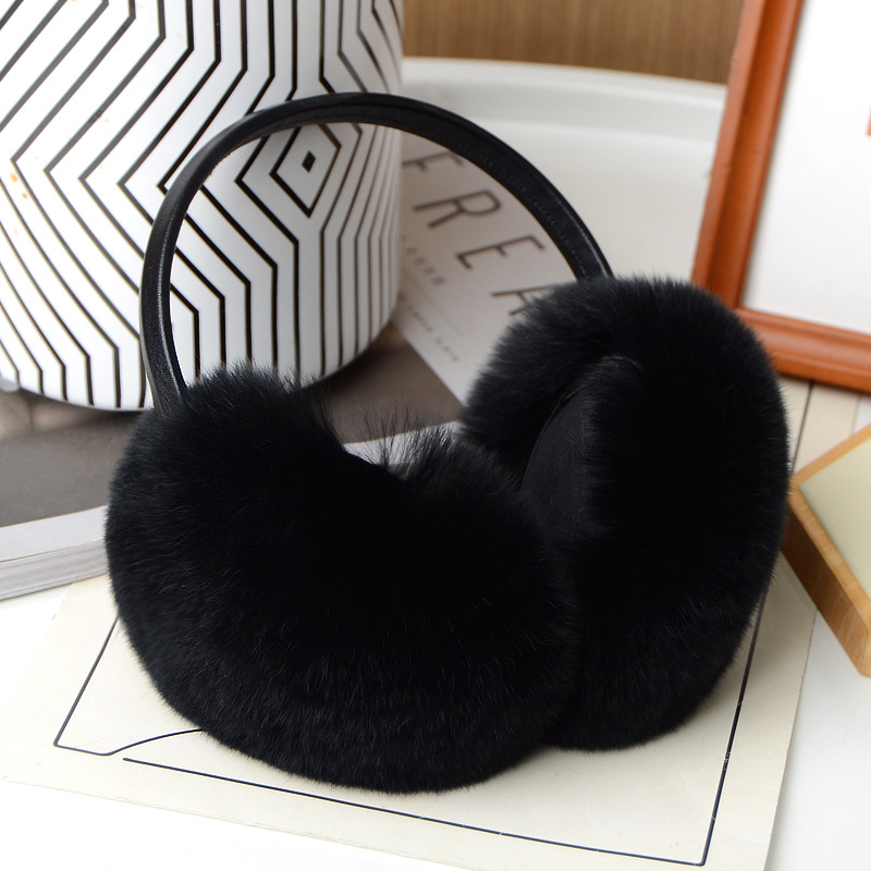 Title 6, Rabbit Fur Earmuffs Women