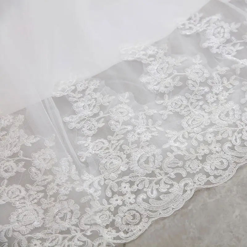 High Waist White Temperament Dream Lace Mid-waist