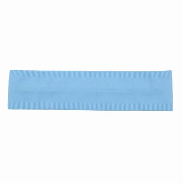 Non slip Sports Antiperspirant Headband Nylon Monochromatic Headband Headwear Blue - Shop at LoveMi