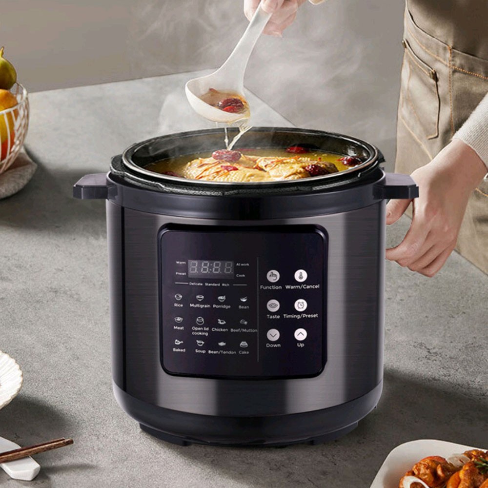 6L Digital Electric Pressure Cooker 12-in-1 Non Stick 24H Preset 1500W UK — image 6