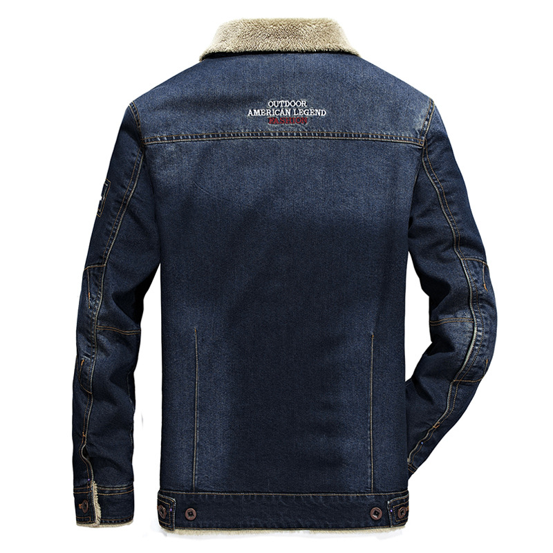 Title 4, Fleece denim multi-pocket jacket