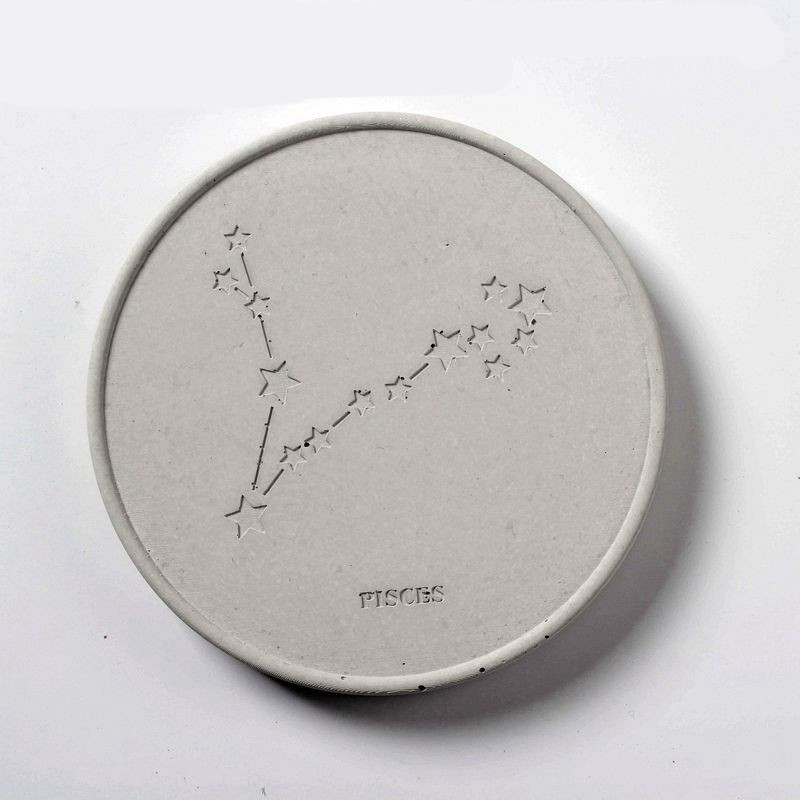 Title 1, Fair-faced Concrete Round Constellation Coaster...