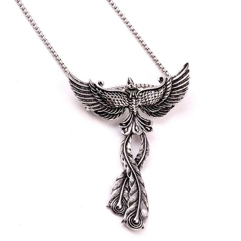 Korean Alloy Big Phoenix Pendant Men's And Women's Jewelry Wings