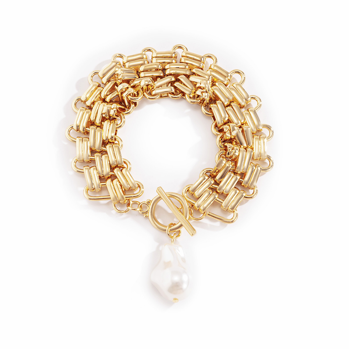Punk Exaggerated Metal Style Thick Chain Bracelet