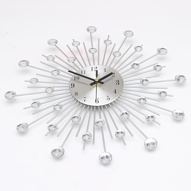 Round Metal Wall Clock, Quartz Movement