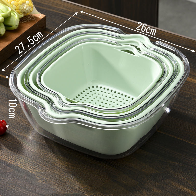 Title 7, Stylish Multifunctional Double Drainer Basket F...