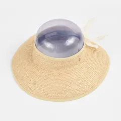 Women's Spring And Summer New Style Big Brim Empty Top Hat For Travel - Beige - View 1