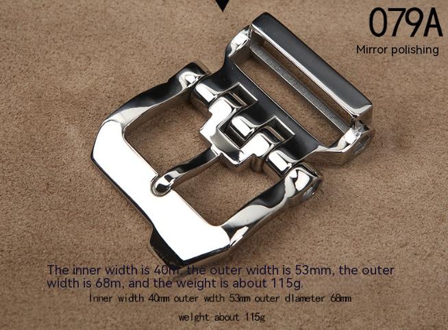 Title 3, Solid Stainless Steel Belt Buckle Pant Belt Par...