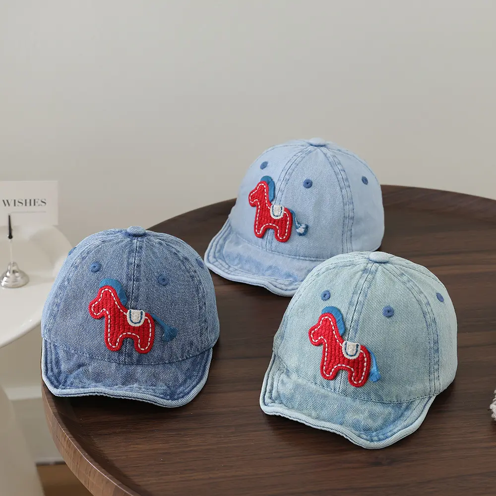 Infant Water-washed Denim Duckbill Hat