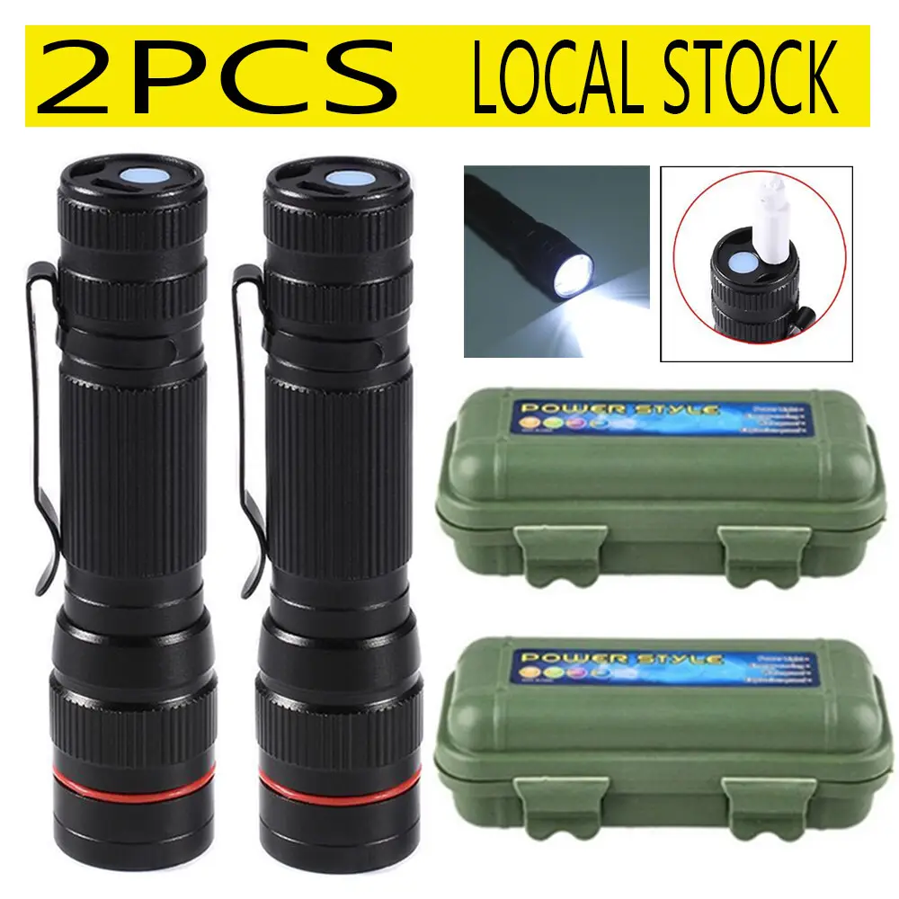 250000LM USB Rechargeable LED Flashlight Mini Penlight