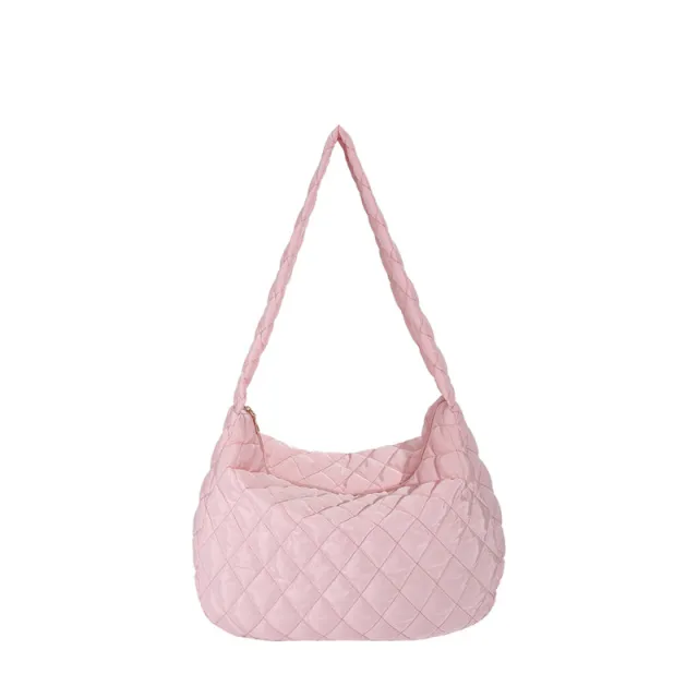 Winter Personalized Bags For Women Crossbody Bag With Rhombus Stitching Design Commuting Casual Shopping Handbags Pink - Shop at LoveMi