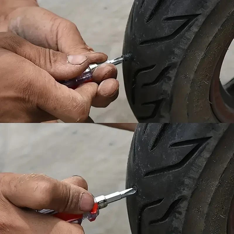 20pcs Universal Tire Repair Screw In Rubber Plug Nail Car Tyre Puncture Kit 6