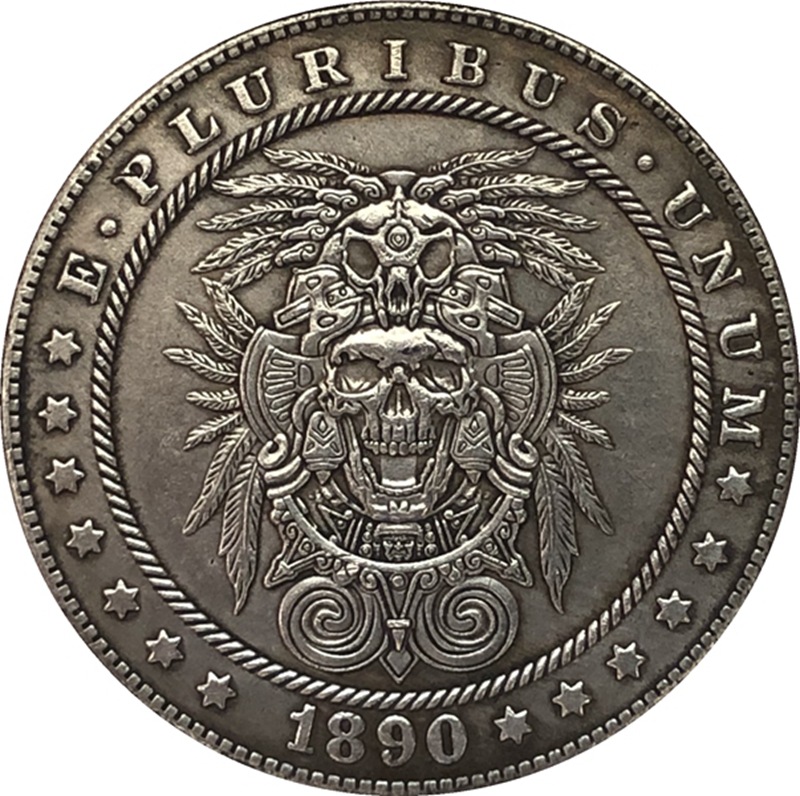 38MM Antique Silver Coin Crafts - Image 2