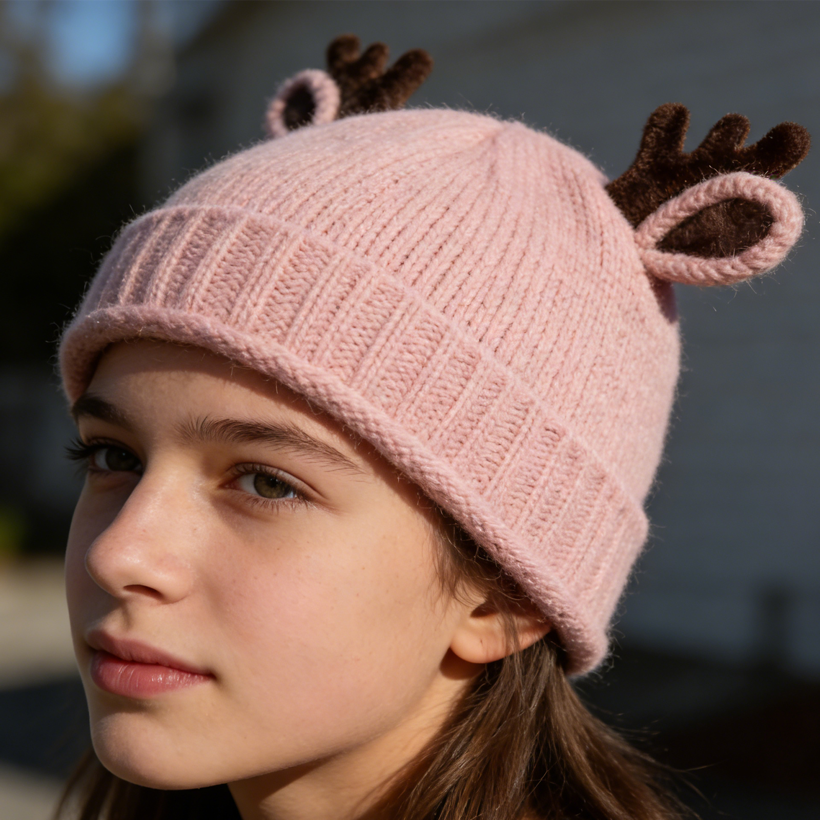 Antler Kids Bucket Hat-Pink 4969 - Image 2