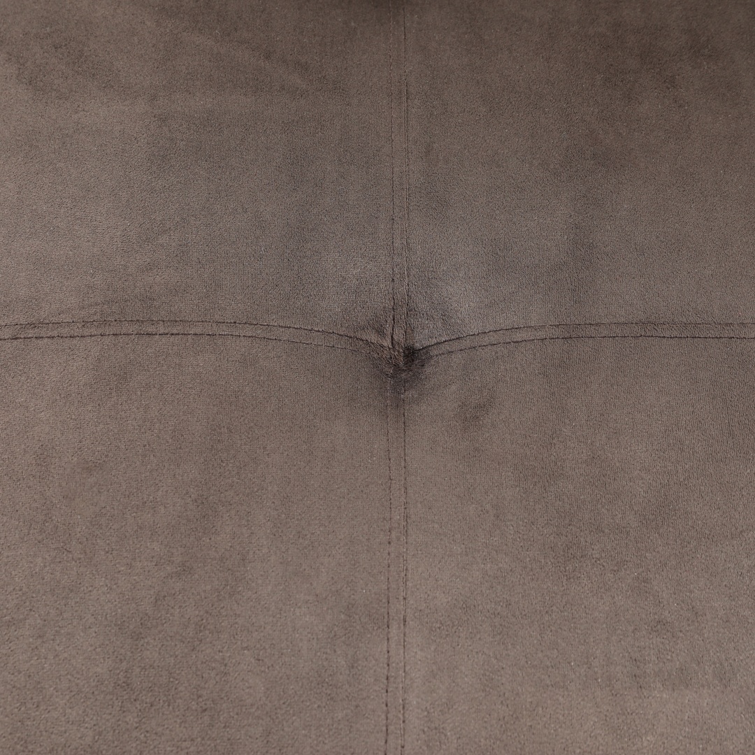 Pickup Only--Dark Brown Flannel And PVC 3-Piece Couch Living Room Sofa Set