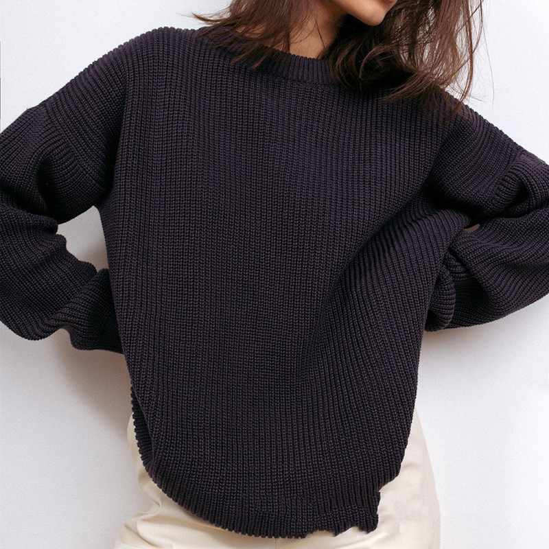 Knitted Sweater Autumnwinter Fashion Pullover Oversized Set