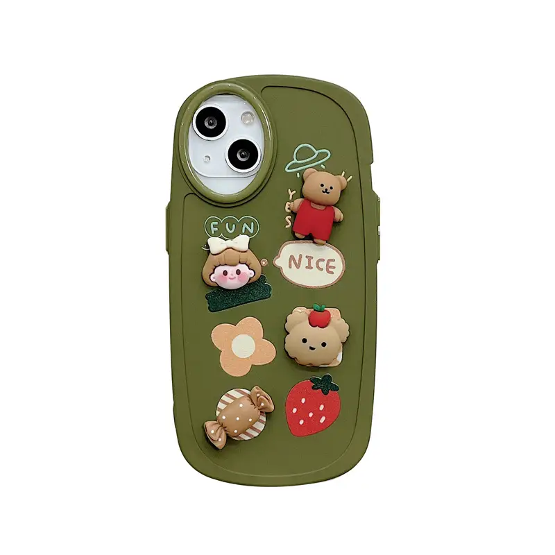Cartoon Bear Girl Candy Strawberry Phone Case