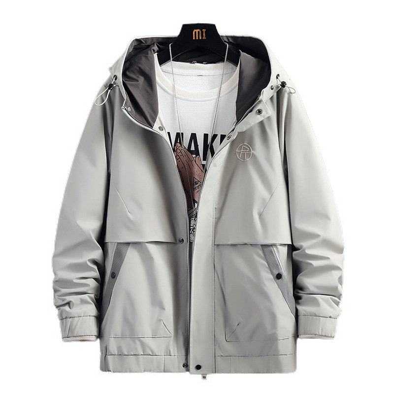 Autumn Spring And Autumn New Korean Style Trendy Handsome Casual Top Men's Hooded Jacket