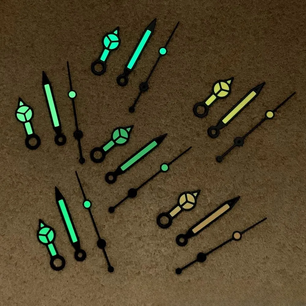 Black Edge Green Luminous Watch Needles